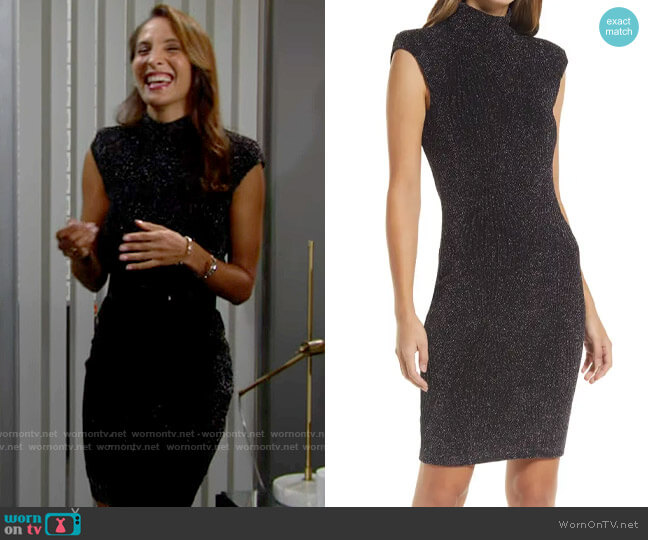 Black Halo Ravi Dress worn by Lily Winters (Christel Khalil) on The Young and the Restless