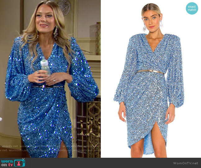 Bronx and Banco Elizabeth Dress worn by Abby Newman (Melissa Ordway) on The Young & the Restless
