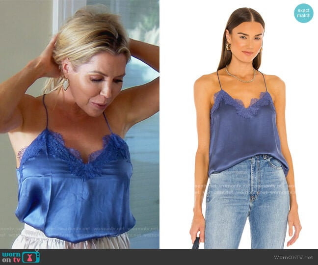 Racer Charmeuse Cami by Cami NYC worn by Dr. Jen Armstrong on The Real Housewives of Orange County