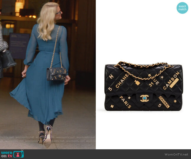 Patent Rockstud Caged Pump by Valentino worn by Paris Hilton on Paris in Love