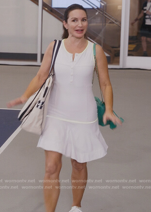 Charlotte’s white tennis dress on And Just Like That