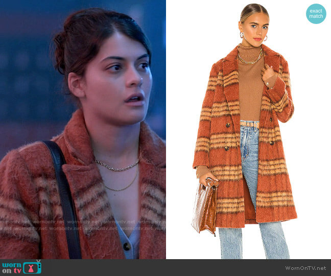 Cupcakes and Cashmere Vera Coat worn by Samantha Fink (Sofia Black-D'Elia) on Single Drunk Female