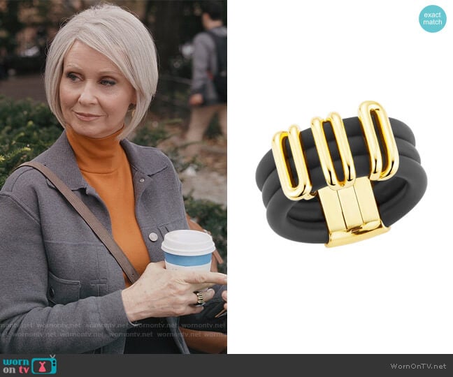 Coil Band Ring by Deborah Pagani worn by Miranda Hobbs (Cynthia Nixon) on And Just Like That