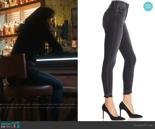 DL1961 Chrissy Studded Jeans in Holden worn by Melody Bayani (Liza Lapira) on The Equalizer