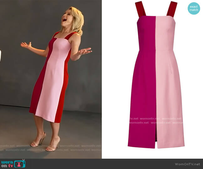 Stretch Wool Midi Dress by Dolce and Gabbana worn by Sara Haines on The View