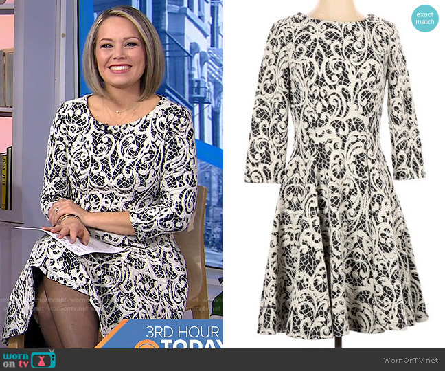 Knit Floral Dress by Eliza J worn by Dylan Dreyer on Today