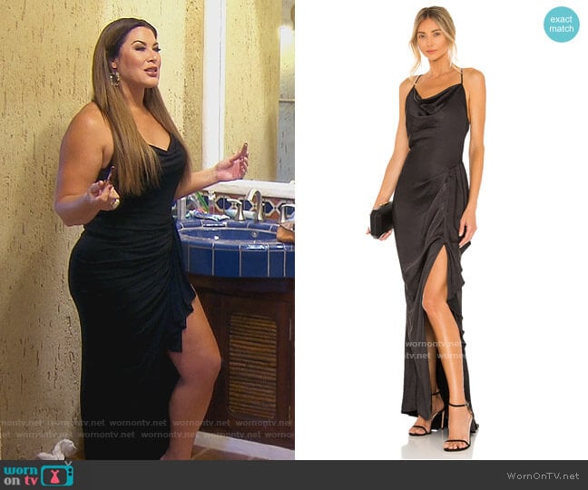 X REVOLVE Eliana Dress by Elliatt worn by Emily Simpson on The Real Housewives of Orange County