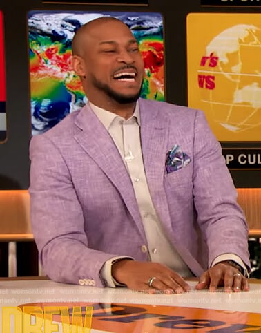 Finesse Mitchell’s purple blazer on The Drew Barrymore Show