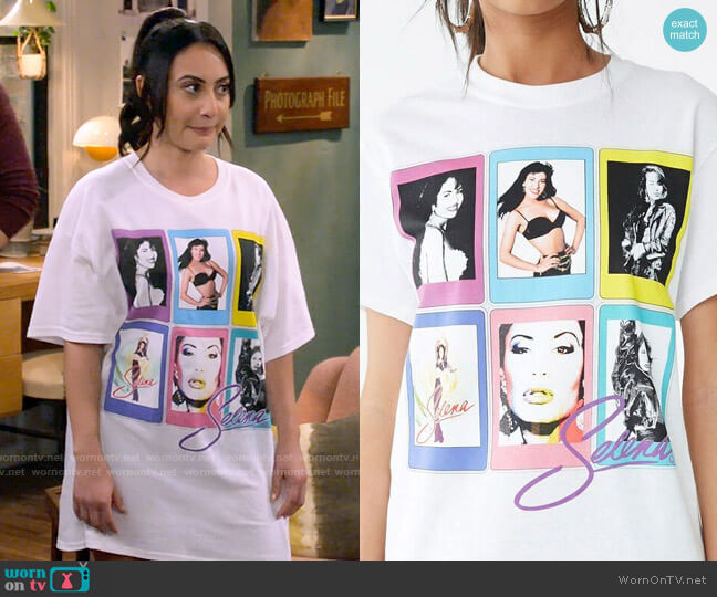 Forever 21 Selena Graphic Tee worn by Valentina (Francia Raisa) on How I Met Your Father
