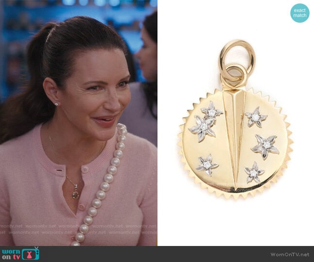 Resilience Necklace by Foundrae worn by Charlotte York (Kristin Davis) on And Just Like That