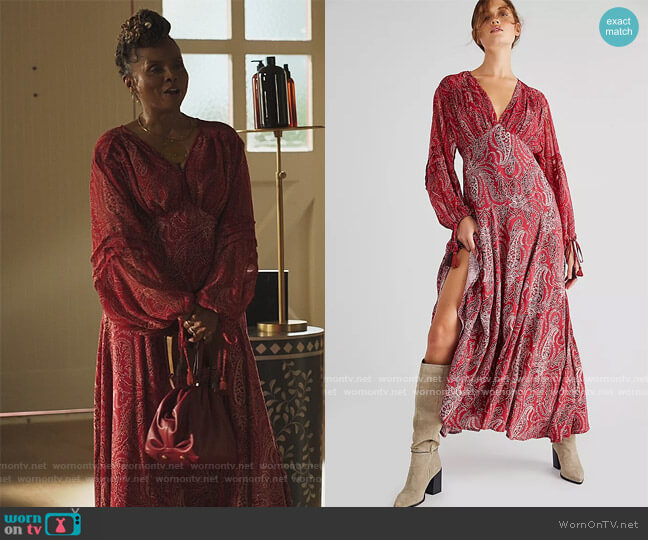 Mirage Maxi Dress by Free People worn by Debbi Morgan on Our Kind of People