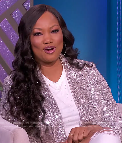 Garcelle’s silver sequin blazer on The Real