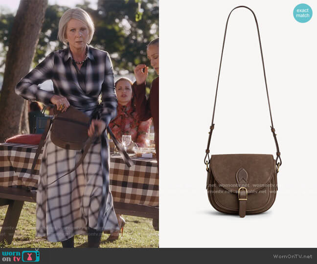 Gypsy Folk Bag by Gerard Darel worn by Miranda Hobbs (Cynthia Nixon) on And Just Like That