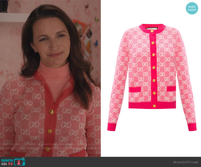 Cardigan with Pockets by Gucci worn by Charlotte York (Kristin Davis) on And Just Like That