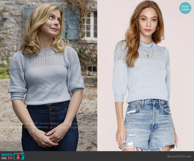 Heartloom Joelle Sweater worn by Sam (Rose McIver) on Ghosts