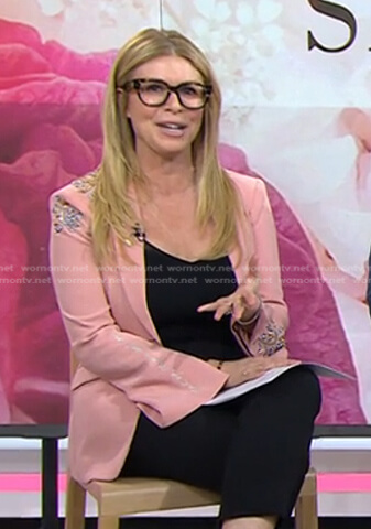 Jill's pink embellished blazer on Today