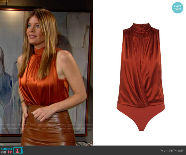 Jonathan Simkhai Kenzie Bodysuit worn by Phyllis Summers (Michelle Stafford) on The Young and the Restless