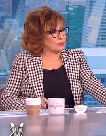 Joy’s houndstooth blazer on The View