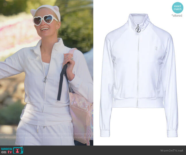 Zip down Sweatshirt by Juicy Couture worn by Paris Hilton on Paris in Love