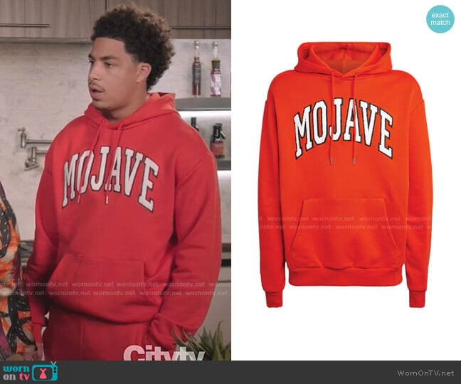 Mojave Hoodie by Keiser Clark worn by Andre Johnson Jr (Marcus Scribner) on Black-ish