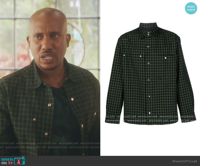 Check Print Shirt by Kenzo worn by Gary Williams (Chris Redd) on Kenan