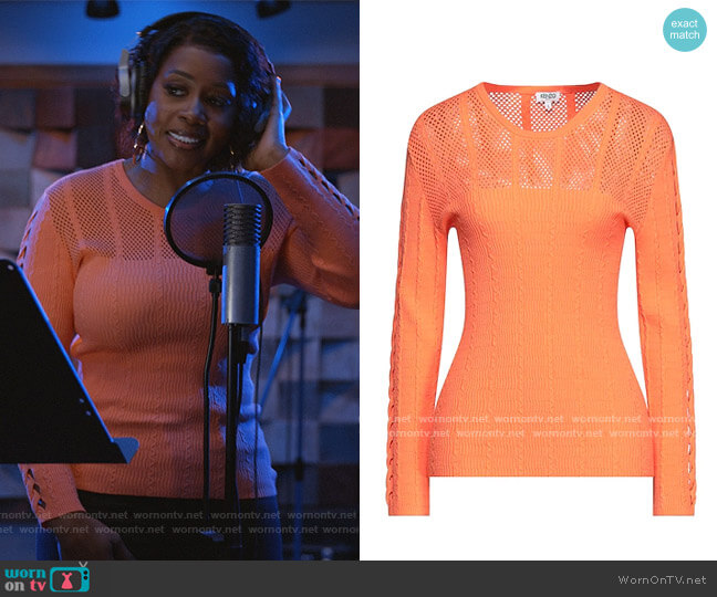 Mesh Sweater by Kenzo worn by Remy Ma on Queens