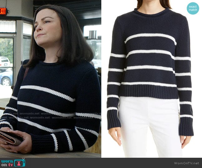 La Ligne Marin Cotton Sweater worn by Jodie (Ginnifer Goodwin) on Pivoting