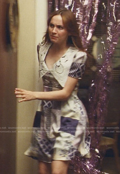 Lexi's patchwork print dress on Euphoria