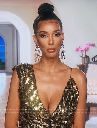 Noella's sequined confessional dress on The Real Housewives of Orange County