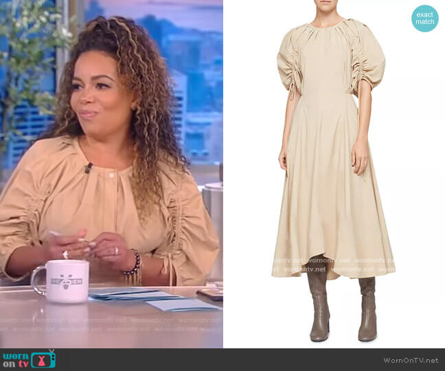 Puff Sleeves Flared Dress by 3.1 Phillip Lim worn by Sunny Hostin on The View