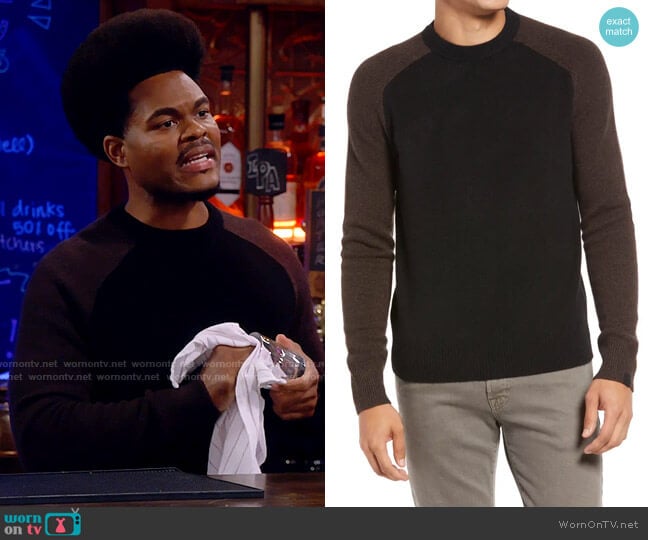 Rag & Bone Harlow Sweater worn by Carter (Julian Gant) on Call Me Kat