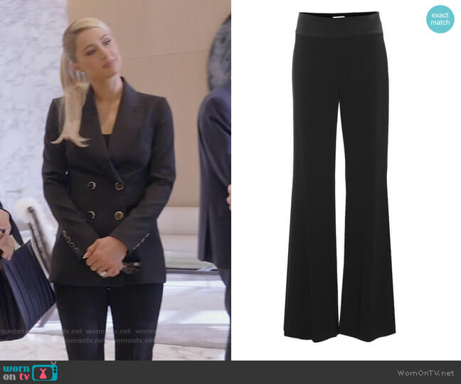 Amina High Rise Flared Pants by Rebecca Vallance worn by Paris Hilton on Paris in Love