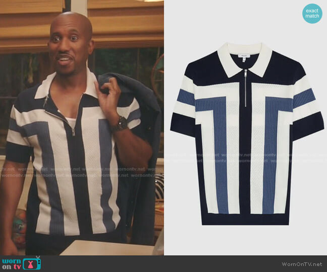 Breaker Polo shirt by Reiss worn by Gary Williams (Chris Redd) on Kenan