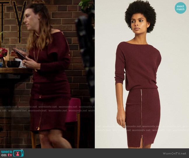 Reiss Cecilia Dress worn by Chloe Mitchell (Elizabeth Hendrickson) on The Young and the Restless