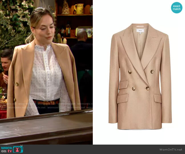 Reiss Logan Blazer worn by Hope Logan (Annika Noelle) on The Bold and the Beautiful