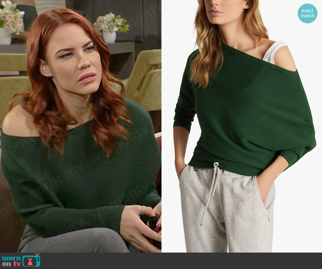 Reiss Lorna Top worn by Sally Spectra (Courtney Hope) on The Young and the Restless