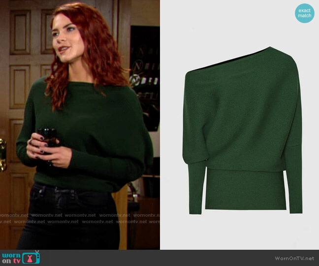 Reiss Lorna Top worn by Sally Spectra (Courtney Hope) on The Young & the Restless