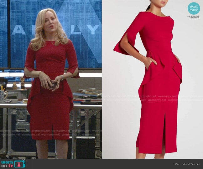 Crane Dress by Roland Mouret worn by Marissa Morgan (Geneva Carr) on Bull