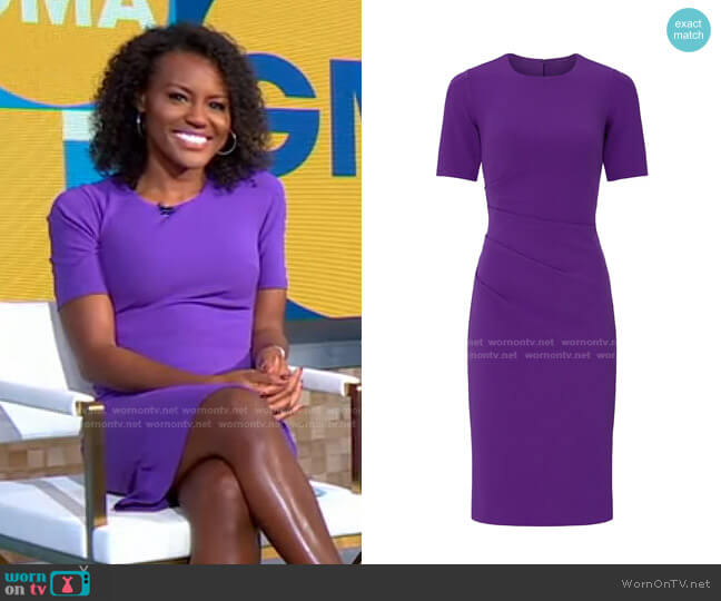Crew Neck Sheath Dress by Slate & Willow worn by Janai Norman  on Good Morning America