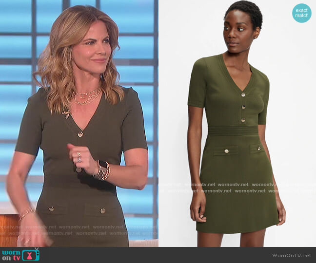 Katanna Dress by Ted Baker worn by Natalie Morales on The Talk