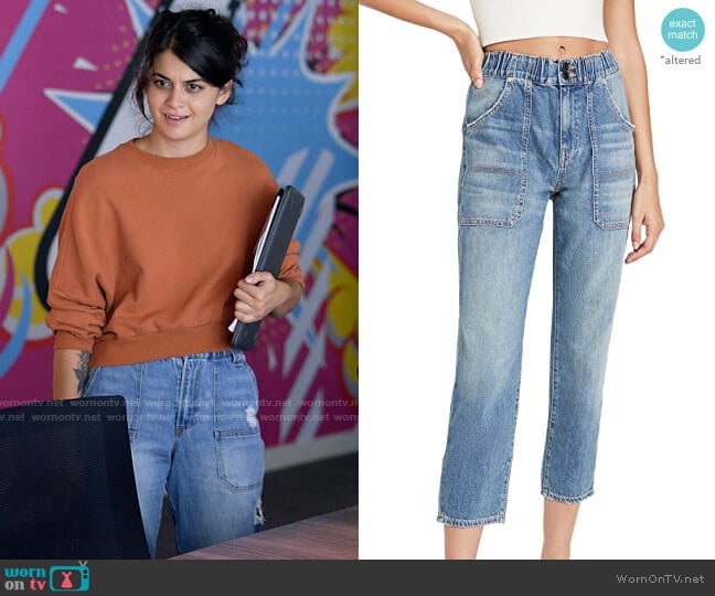 Veronica Beard Arya Jeans worn by Samantha Fink (Sofia Black-D'Elia) on Single Drunk Female