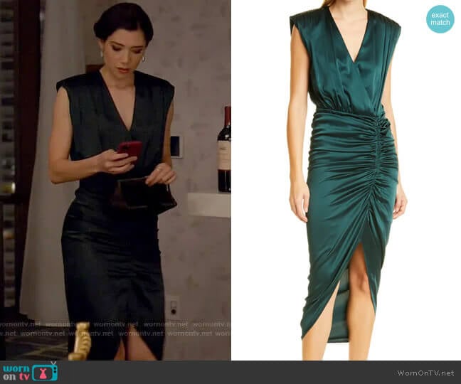 Veronica Beard Casela Dress worn by Violet Mikami (Hanako Greensmith) on Chicago Fire