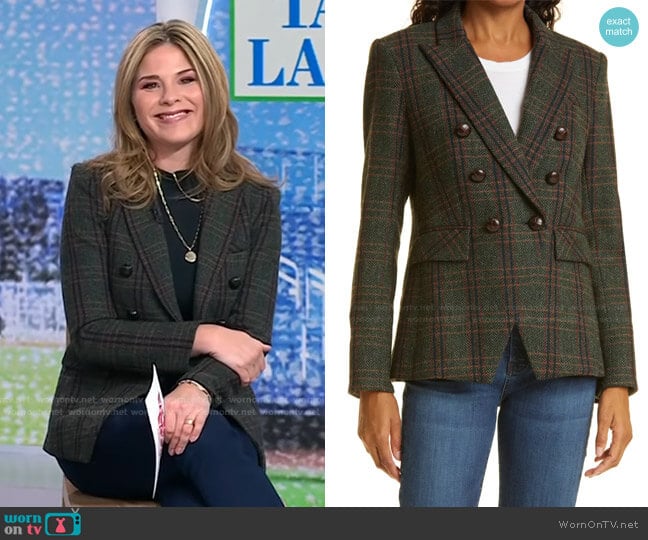 Miller Dickey Virgin Wool Blazer by Veronica Beard worn by Jenna Bush Hager on Today