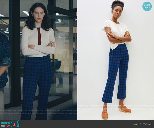 Maeve Mollie Flare Pants by Anthropologie worn by Eva Victor (Rian) on Billions