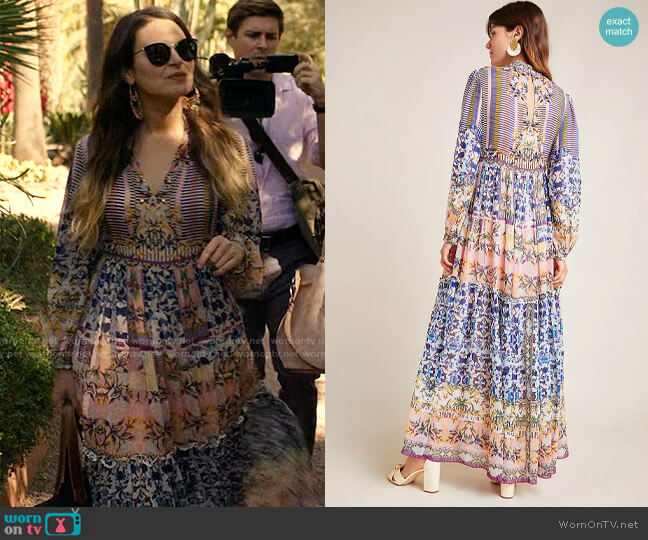 WornOnTV: Rachel’s printed maxi dress and sunglasses in Morocco on ...