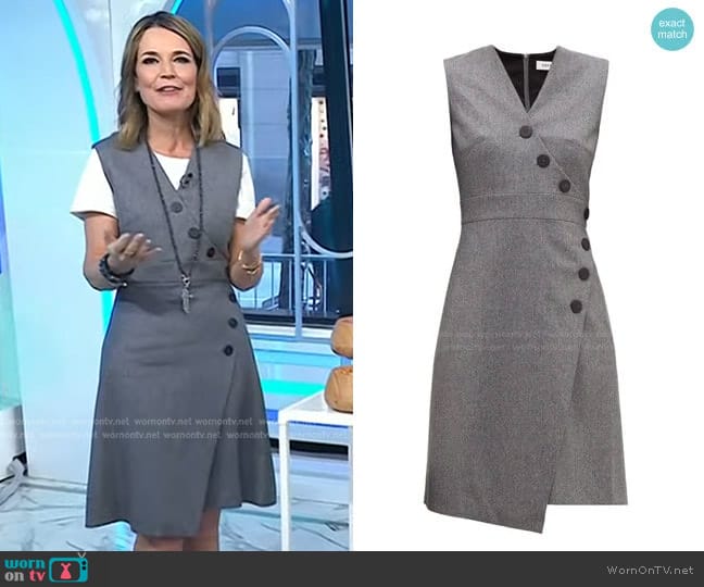 Blake Wrap-Effect Dress by Cefinn worn by Savannah Guthrie on Today