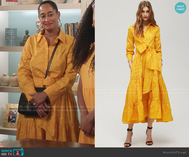 Taffeta Dress by Carolina Herrera worn by Rainbow Johnson (Tracee Ellis Ross) on Black-ish