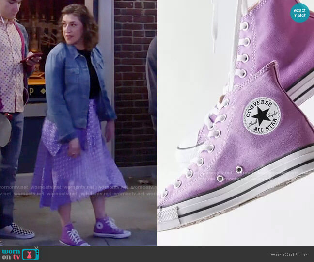Converse Chuck Taylor All Star Color High Top Sneaker  worn by Kat Silver (Mayim Bialik) on Call Me Kat