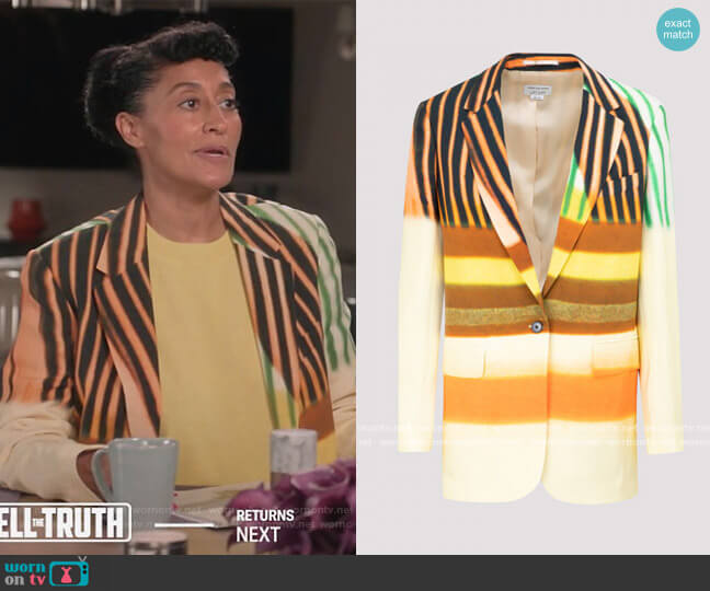 Blanchet Jacket by Dries Van Noten worn by Rainbow Johnson (Tracee Ellis Ross) on Black-ish