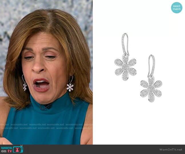 Daisy Drop Earrings by Jennifer Miller worn by Hoda Kotb on Today